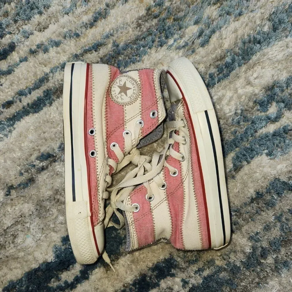CONVERSE Chuck Taylor SPEC HIGH USA Flag Sneakers UNISEX Sz US 4